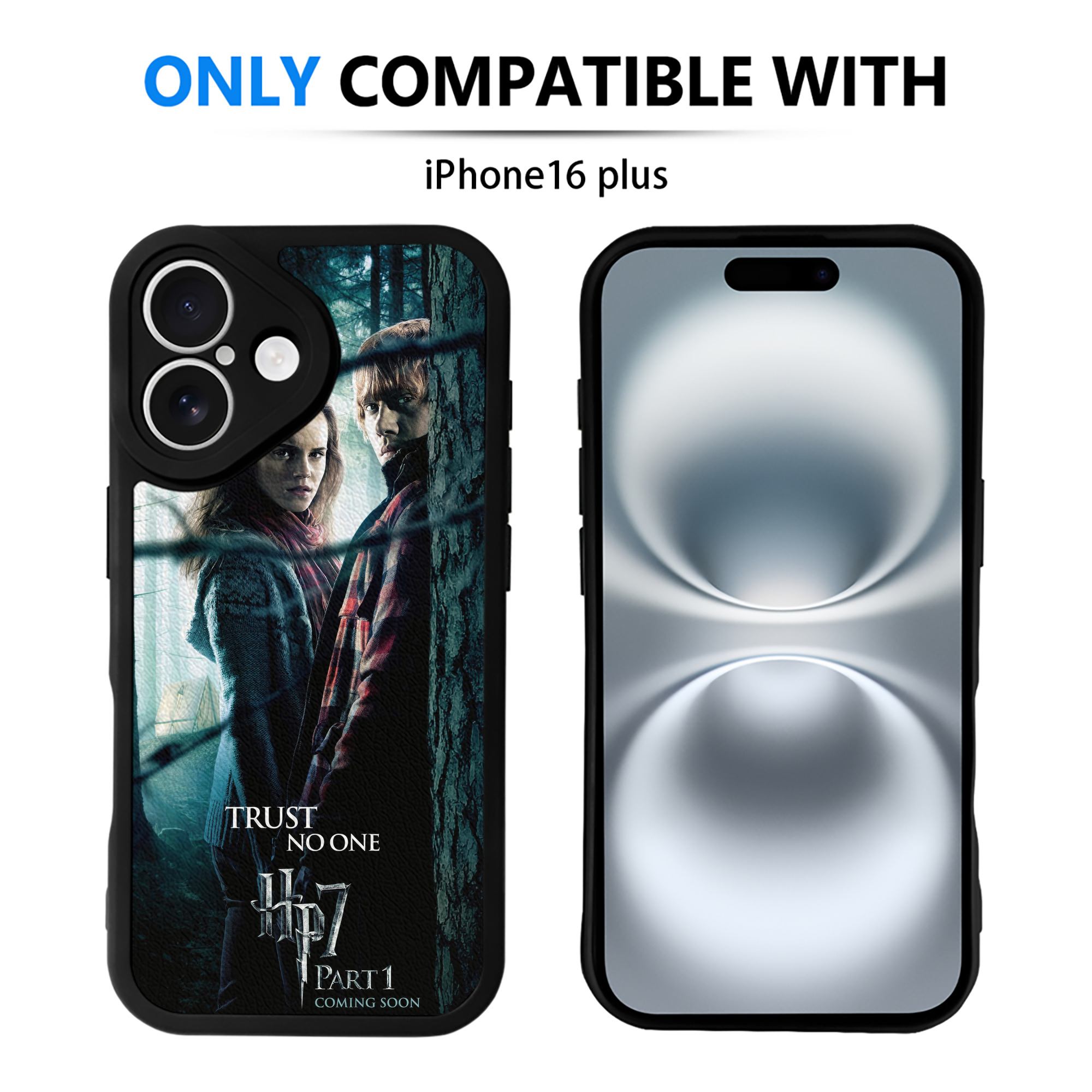 （画像用） Harry Potter ハリー・ポッターシリーズ 【iPhone 16シリーズ対応】シリコンスマホケース（レザー調） 材質：シリコン